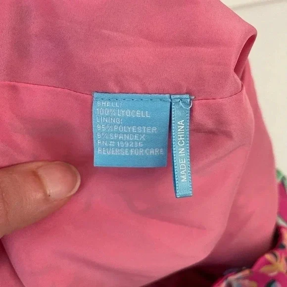 J. McLaughlin Blakely Freshfield Rose Skirt Knotted Size 8 - Picture 7 of 11